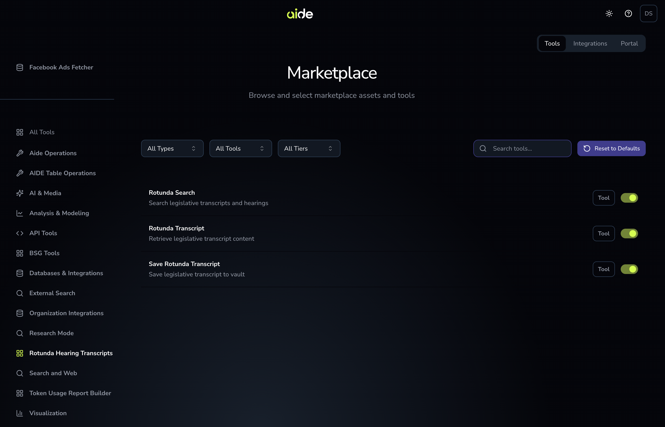 Intelligence Products